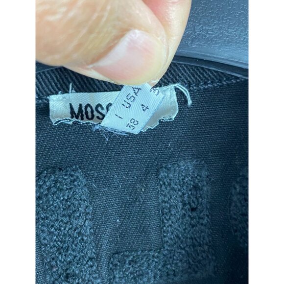 Moschino Jeans Three Button Single Breasted Blazer Jacket Black Size 4 A744 - Picture 5 of 9